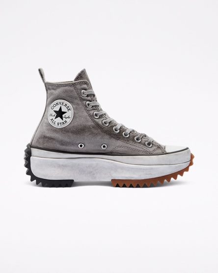 Sapatos Plataforma Converse Run Star Hike Smoked Lona Cano Alto Masculino Branco | PT S09P378